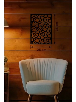 Bezos Modern Bağlantı Temalı Ahşap Duvar Tablosu - 25X35 cm Lazer Kesim Soyut Pano