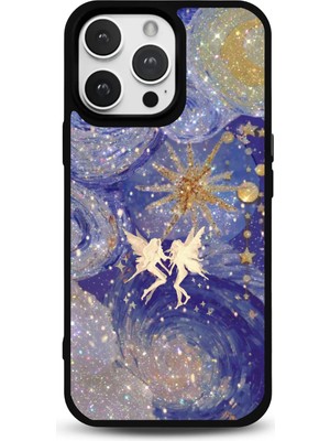 Modiwa Design iPhone 14 Pro Uyumlu Desenli Glossy Parlak Yüzey Silikon Telefon Kılıfı
