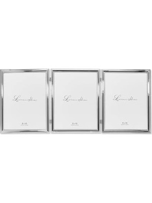 Frames 510780T Üçlü Resim Çerçevesi, Gümüş Kaplama, 20,3 x 25,4 cm