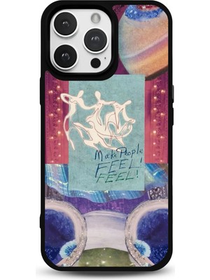 Modiwa Design iPhone 14 Pro Uyumlu Desenli Glossy Parlak Yüzey Silikon Telefon Kılıfı