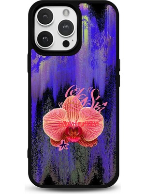 Modiwa Design iPhone 12 Uyumlu Çiçek Tasarım Glossy Parlak Yüzey Silikon Telefon Kılıfı