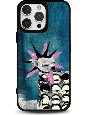 Modiwa Design iPhone 14 Pro Uyumlu Desenli Glossy Parlak Yüzey Silikon Telefon Kılıfı