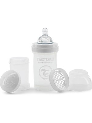 78006  Anti-Colic 180ML Biberon, Beyaz/ Şeffaf