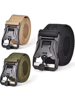 Forestia Taktikal Kemer Metal Tokalı Kemer - Profesyonel Sağlam Kemer - Taktik Askeri Kemer - Outdoor Kemer