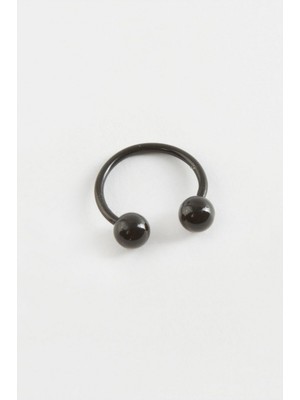 Zero Land Kmrsfres 1 cm Septum Çelik Piercing 1 Adet - Siyah