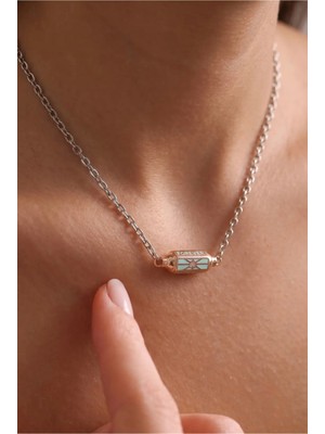Minon - Rose Gold Forever, For You Yazılı Aşk Kapsülü Kolye - 925 Ayar Gümüş