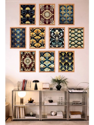 UNT 10'lu Çerçeve Görünümlü Mutfak | Modern | Retro Duvar Posteri Tablo Seti– 15X20 cm Mdf Uv Baskı