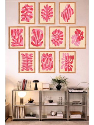 UNT 10'lu Çerçeve Görünümlü Mutfak | Modern | Retro Duvar Posteri Tablo Seti– 15X20 cm Mdf Uv Baskı