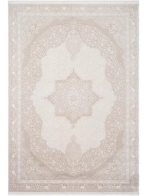Vivense Koza Nazende Krem Bej Salon Halısı A3390B, 80X150
