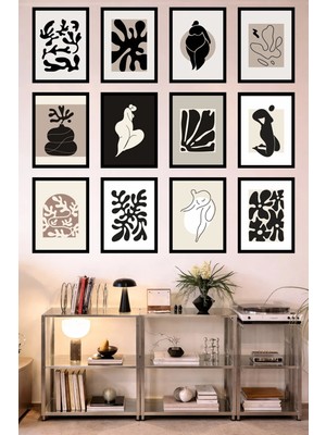 UNT 12’li Çerçeve Görünümlü Mutfak | Modern | Retro Duvar Posteri Tablo Seti– 15X20 cm Mdf Uv Baskı
