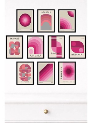 UNT 10'lu Çerçeve Görünümlü Modern Duvar Tablo Seti – 15X20 cm Mdf Uv Baskı