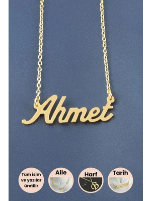 Zero Land Kmrsfres Ahmet Isimli Kolye-Sarı