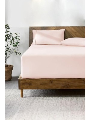 Maxi Trendy Lastikli & Hipoalerjenik ÇARŞAF%100 Pamuk Penye Kumaş Somon 100X200, Luxcarsaf