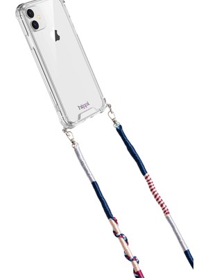 Maxi Trendy Hippi Cosmos Rengarenk 110 cm El Örgüsü Telefon ve Çanta Askısı (Renkli)