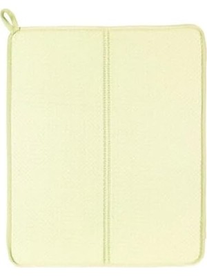 Maxi Trendy Bulaşık Kurutma Matı Tezgah Üstü Bulaşık Suyu Emici 44X33CM Kurutucu Bulaşık Altlığı (Krem, 17CMX13CM)