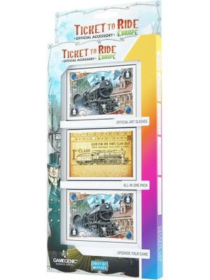 Maxi Trendy Gamegenic Ticket To Ride Europe Resmi Sanat Kolları | Hepsi Bir Arada 168 Kart Kılıfı Paketi | Kart Oyunu Tutacağı | The Ticket To Ride Europe Masa Oyunu ile Kullanım Için Tasarlandı | Tarafından