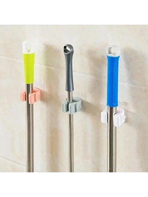 CATEKSSS 1 Adet Paspas Süpürge Fırça ve Mop Askısı Sap Tutucu Mutfak Banyo Askı Plastik Tr