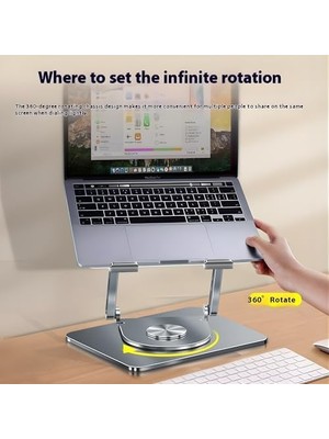 Maxi Trendy Taşınabilir Katlanabilir Folding Alüminyum Notebook Stand Alüminyum Ayarlanabilir Açı ve Katlanabilir Portatif Rahat Kullanım 11 Inç 17 Inç Dizüstü Bilgisayar ve Laptop Stant | L98C