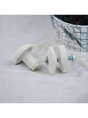 Maxi Trendy Havlupan Rayları Için Havlu ve Bornoz Askısı Beyaz