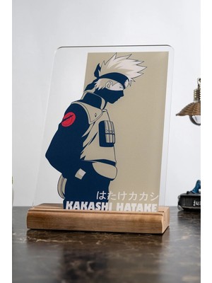 Modiwa Design Naruto Ev Kakashi Hatake Severlere Masa Tasarım Dekoratif Ahşap Masaüstü Obje Hediyelik