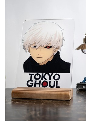 Modiwa Design Tokyo Ghoul Ev Ken Kaneki Severlere Masa Tasarım Dekoratif Ahşap Masaüstü Obje Hediyelik