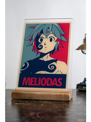 Modiwa Design The Seven Deadly Sins Ev Meliodas Severlere Masa Tasarım Dekoratif Ahşap Masaüstü Obje Hediyelik