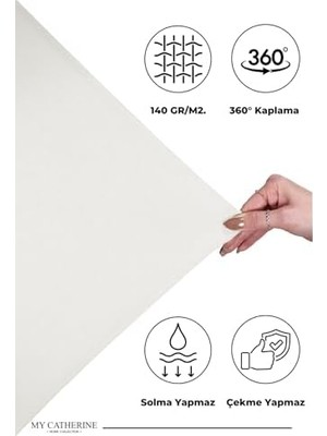 Maxi Trendy Lastikli & Hipoalerjenik ÇARŞAF%100 Pamuk Penye Kumaş Krem 140X200, Luxcarsaf