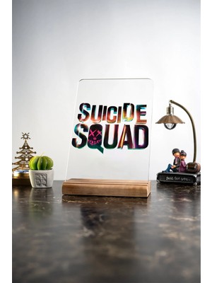 Modiwa Design Ev Suicide Squad Sevenlere Masa Tasarım Dekoratif Ahşap Masaüstü Obje Hediyelik