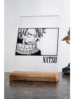 Modiwa Design Fairy Tail Ev Natsu Severlere Masa Tasarım Dekoratif Ahşap Masaüstü Obje Hediyelik