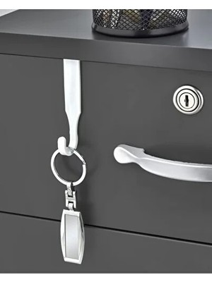 CATEKSSS 6’lı Pratik Mini Askı Dolap Içi Aksesuar Askısı Mutfak Banyo Askısı Plastik 10 x 15 Siyah