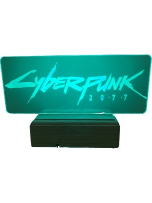 Modiwa Design Cyberpunk 16 Renk Uzaktan Kumandalı 3D Ahşap Gece Lambası Hediyelik
