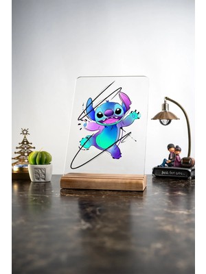 Modiwa Design Ev Stitch, Eşya, Ürünler, Masa Tasarım Dekoratif Ahşap Masaüstü Obje Hediyelik