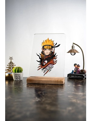 Modiwa Design Ev Naruto: Shippuden Uzumaki, Eşya, Ürünler, Masa Tasarım Dekoratif Ahşap Masaüstü Obje Hediyelik