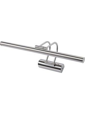 Maxi Trendy Krom Kasa LED Flüt Aplik | 6W | 3200K Gün Işığı | 35CM | Duvar Tipi Ayna/tablo/resim/banyo Üstü Dekoratif Işık | IP20 Iç Mekan Kullanım