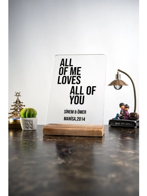 Modiwa Design All Of Me Loves Tarih Masa Ev Dekor Tasarım Dekoratif Ahşap Masaüstü Obje Hediyelik