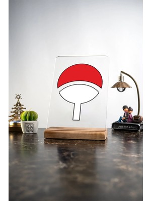 Modiwa Design Ev Uchiha Clan, Eşya, Ürünler, Masa Tasarım Dekoratif Ahşap Masaüstü Obje Hediyelik