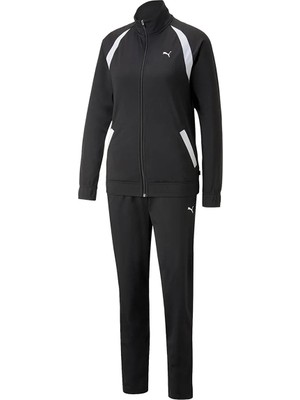 Puma Classic Tricot Suit Op Kadın Siyah Günlük Stil Eşofman Takımı 67523401
