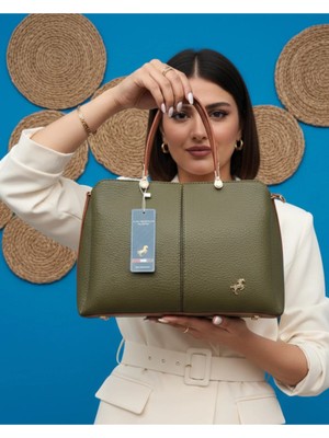 Çanta Trend Miami Polo Clup 3 Bölmeli Kadın El Çantası