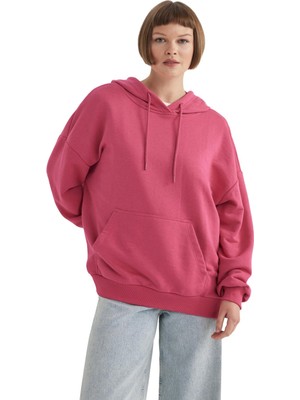 1001 Oversize Geniş Kalıp Kapüşonlu Sweatshirt