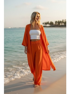 Sile Atelier Sileatelier Kimono + Pantolon Takım