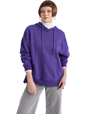 1001 Oversize Geniş Kalıp Kapüşonlu Sweatshirt