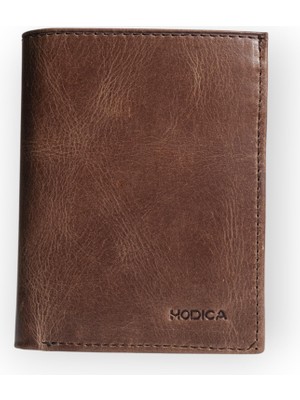 1001 Modica® Eretna - Hakiki Deri Bozuk Para Bölmeli Erkek Cüzdan