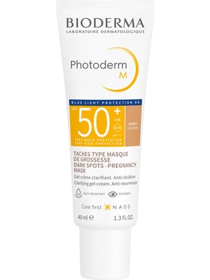 1001 Photoderm M Golden SPF50+ Koyu Leke ve Mavi Işığa Karşı Çok Yüksek Korumalı Renkli Yüz Gün