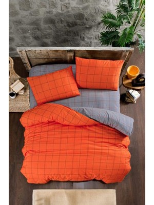1001 Orange Nevresim Takımı Çift Kişilik 4 Parça 200X220-ORANJ (Oranj/çift Kişilik)