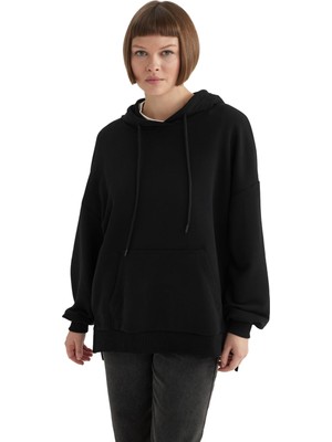 1001 Oversize Geniş Kalıp Kapüşonlu Sweatshirt