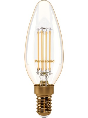 1001 Panasonic E14 Dim Edilebilir Filaman Lamba 4W 360LM 2000K Gold