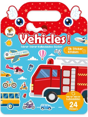 1001 Tekrar Tekrar Kullanılabilen Ilk Sticker Kitabım Vehicles