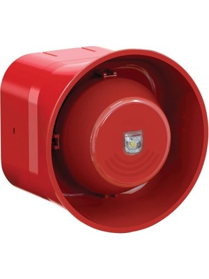 1001 ML-2430 Flaşörlü Elektronik Siren, Kırmızı 24V Dc