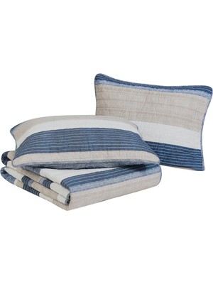 1001 Ridgeport Collection | Quilt Set - 100% Cotton, Reversible, All Season Bedding, Includes Matching Sh