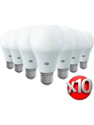 1001 10'lu LED Ampul 9W Gün Işığı E27 (4000K 220-240V)